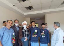 دیدار مسئولین هلال احمر استان آذربایجان شرقی با جانبازان بستری در بیمارستان تخصصی فجر تبریز