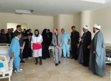 دیدار مدیران و معاونان و دانشجویان دانشگاه تبریز از جانبازان بستری در بیمارستان تخصصی فجر تبریز