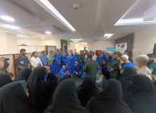 |گزارش تصویری| دیدار بسیج ناحیه یک خواهران و نمایندگان سپاه و ارتش از جانبازان هشت سال دفاع مقدس در بیمارستان تخصصی فجر تبریز در دومین روز هفته دفاع مقدس – ۱مهر ۱۴۰۴