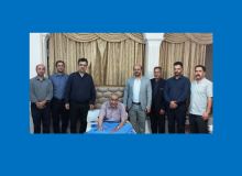 دیدار ریاست و کارکنان بیمارستان فجر تبریز با آقای دکتر سلیم قادری به مناسبت روز پزشک