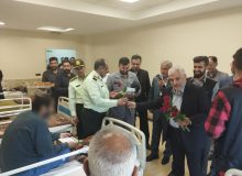 |گزارش تصویری| دیدار سردار علی محمدی، فرمانده انتظامی آذربایجان شرقی به همراه علی اکبر سلمانی،مدیرکل بنیاد شهید و امور ایثارگران آذربایجان شرقی،عبدالرزاق میراب مشاور استاندار در امور ایثارگران و هیات همراه با جانبازان بستری بیمارستان فجر تبریز در هفته نیروی انتظامی- ۱۴ مهر ۱۴۰۴